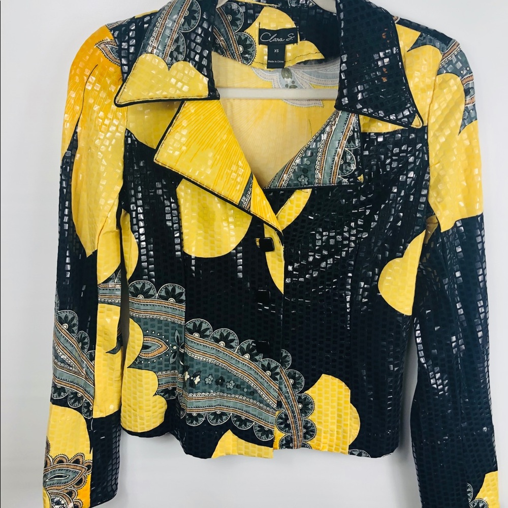 Clara S sequin top blouse size XS